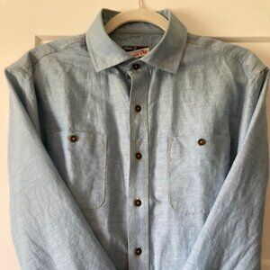 Linen Blend Button Down Shirt